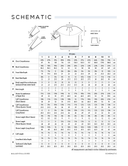 Alary Pullover | Knitting Pattern by Paula Pereira Schematic Sizing