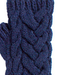 Ballantine Mittens | Knitting Pattern by Fiona Alice - close up on stitch blue