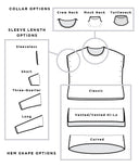 Box Pullover | COLLAGE Customizable Knitting Pattern by Jared Flood | Brooklyn Tweed - Schematic