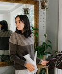 Cormel Pullover | Knitting Pattern by Lyudmila Aksenik - modeled, front