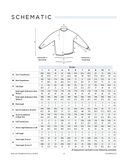 Glastonbury Pullover | Knitting Pattern by Sophie Ochera Schematic Sizing