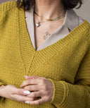Oheka Pullover | Knitting Pattern by Orlane Sucche in Re-PLy Rambouillet DK Weight Yarn