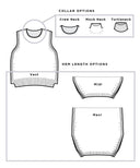 Modern Tabard | COLLAGE Customizable Knitting Pattern by Jared Flood | Brooklyn Tweed - Schematic